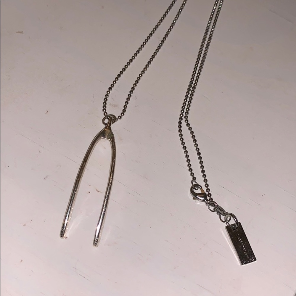 Marc Jacobs wishbone necklace